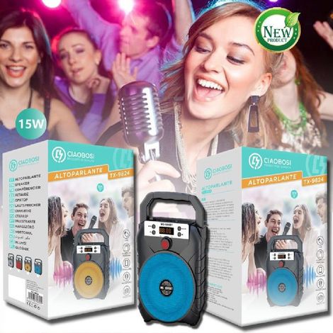 Linq - Cassa Speaker Altoparlante Bluetooth 15watt Tx-9824 Radio Fm Tf Usb Ricaricabile - (1/4)