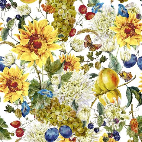 Selbstklebende Fototapete mit Blumenmuster, wasserfest, 44,5 cm x 3 m