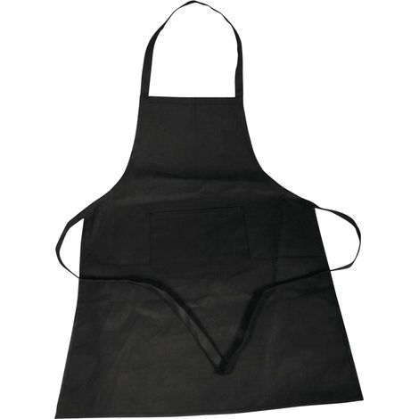 Rayher 38706576 grembiule in cotone, 70 x 95 cm, confezione da 1 pz, Nero (1/2)
