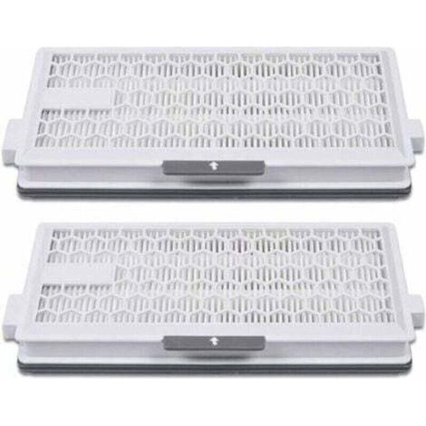 Pack of 2 Airclean Plus 50 HEPA filters for Miele Complete C3 Powerline vacuum cleaner, S8340, Air Clean SF-HA 50 for Complete C2 C3 Compact C1 C2-2, Pack of 2 replacement parts, (1/4)