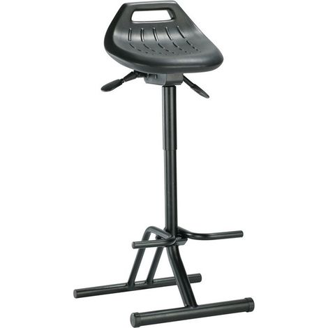 Asiento integral de espuma para ayuda de pie-H.640-840mm STA negro plegable