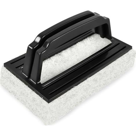 Brosse à éponge de piscine brosse de nettoyage de piscine avec éponge brosse à éponge ligne d'eau éponge brosse de plancher mur piscine enlever la saleté, les algues (noir longueur 15cm (1/5)