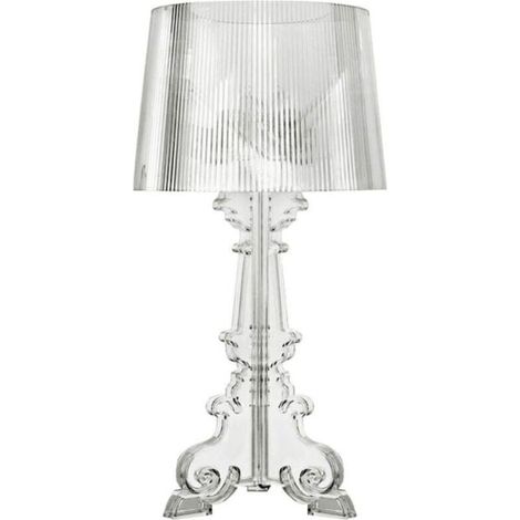 Lampe de Table - Petite Lampe de Salon Design - Bour Transparent - Acrylique, Plastique (1/4)