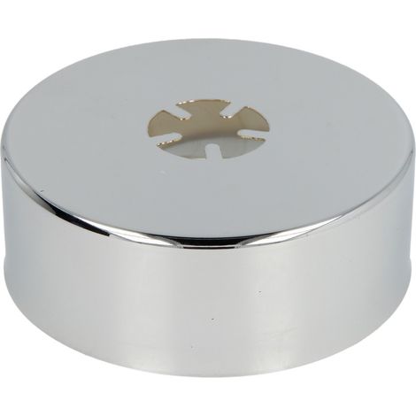 Rosace coulissante design, laiton chromé 80 mm x 1/2 x 30 mm