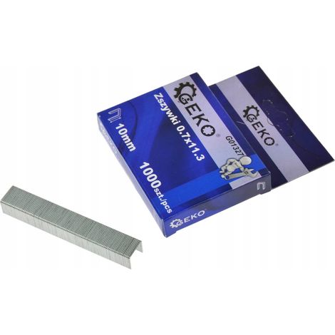 Grapas geko type a galvanizadas 11.3 mm 10 mm (1/3)