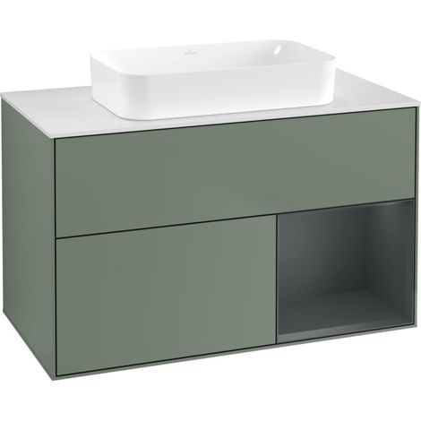 Villeroy & Boch F661HGGM Armoire sous lavabo Finion F66 (1/2)