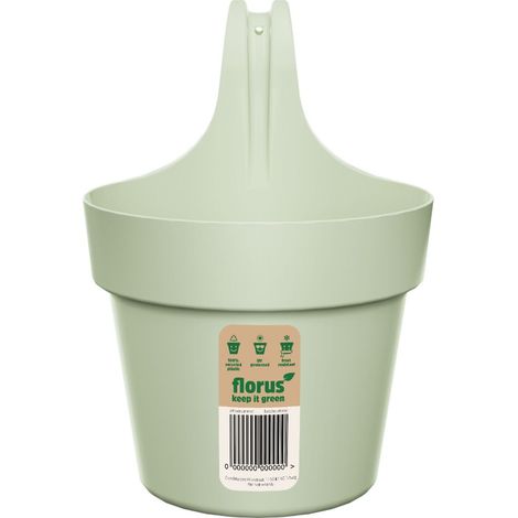 Florus Paris Balcony Hanger Single Mint Fioriera Rotondo