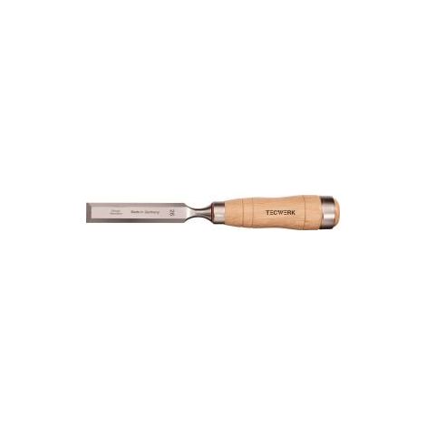 Ciseau de charpentier B.40mm Manche Kraftform Hêtre m.2 goupilles aciers Lourd Modèle TECWERK (1/2)