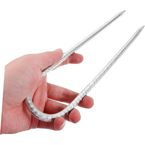 10 Pieces Gardening Nails Camping Awning Landscape Stakes Garden Stakes Heavy Duty Lawn Fixing Nails Ground Stake Landscape Nails Ground Stakes for (1/5)