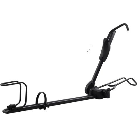Cavalletto per bicicletta, pieghevole, con doppio bloccaggio, nero (1/2)