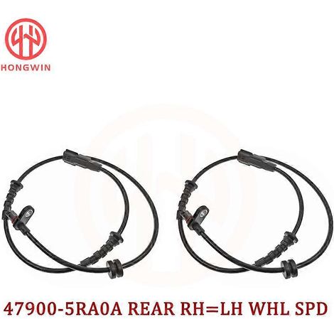 Capteur de vitesse de roue ABS avant/arrière gauche/droite pour Nissan Kicks Versa 2018-2020 2021 1.6L L4 Micra (47910-5RA0A 47900-5RB0A). (1/5)