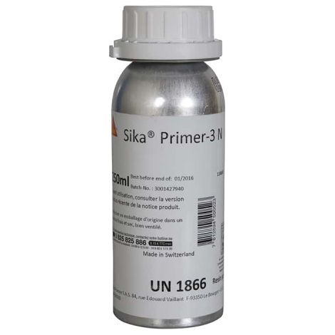 Primaire pour murs – SIKA Primer-3 N – Blanc – 250ml – Hydrofuge et à séchage rapide pour béton et métaux