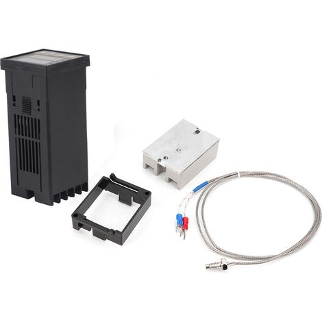 PID REX-C100 Temperature Controller   40A Solid State Relay   K Thermocouple GD