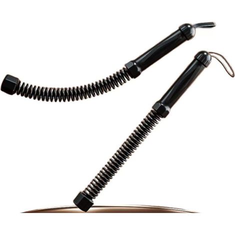 Kabellose Battle Ropes für Heimfitness – Kabellose Trainingsseile für Krafttraining, kein Springen, Ganzkörperbewegung, hoher Widerstand und leicht zu transportieren (Schwarz)