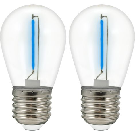 Duopack lampadine LED COB Neon 36V E27 blu PARTY Polux (1/5)