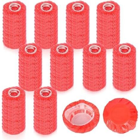 100 Pièces Couvercle Détecteur de Fumée, Housses Couverture d'Alarme Incendie, Housse d'alarme Incendie Réutilisable Anti-Poussière pour la Maison Cuisine Cuisson (Rouge) Rouge - (1/5)
