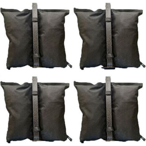 Lot de 4 sacs de lestage pour pavillon à remplir avec du sable Résistant à l'eau et à l'usure jusqu’à 8 kg par élément (1/4)