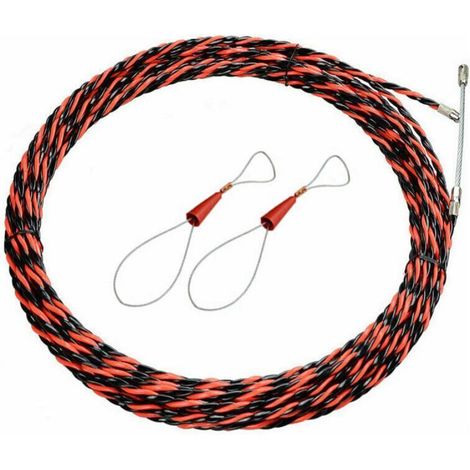 Aiguille Electricien 50M Tire Fil Electrique 5mm Diamètre Aiguille Tire Fil, rétractable d'installation