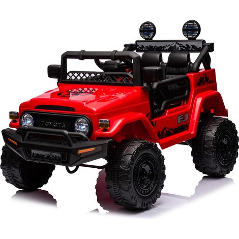 Macchina Elettrica per Bambini 12V Toyota Cruiser Rossa (1/5)