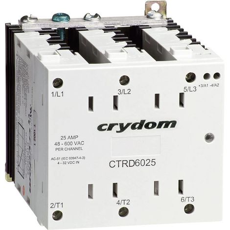 [NEUWERTIG] B-Ware Crydom Halbleiterrelais Ctrd6025 Last Strom Max.: 25 A Schaltspannung: 600 V/Ac (1/2)