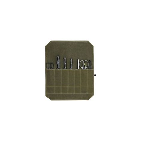 Sac à Couteaux de Chef Portable Pochette Couteau avec 7 Ompartiments Sacoche à Couteaux pour Couteaux de Cuisine Sac à Couteaux en Toile Cirée pour Camping Randonnée Cadeau