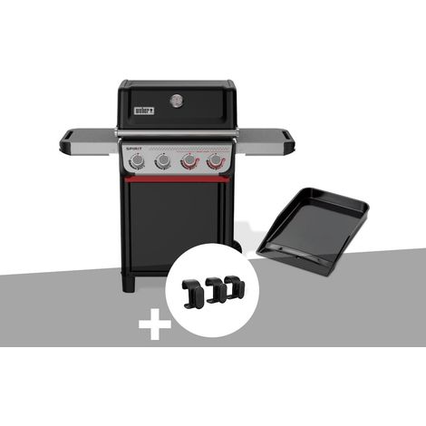 Barbecue à gaz Spirit E-425 mix plancha émaillée + Crochets pour accessoires - Weber (1/5)