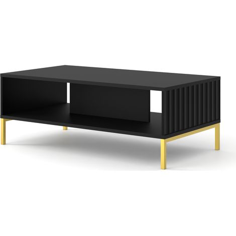 Couchtisch WAVE schwarz matt