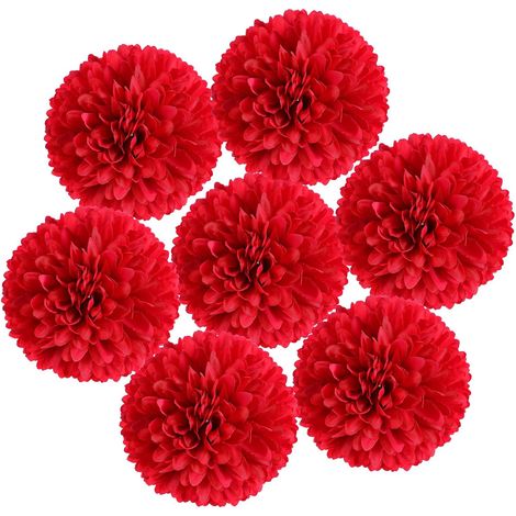 Fleurs Artificielles Chrysanthème à 1000 Couches, Diamètre 7 Cm, Rouge Vif, Lot de 50 Pièces pour Décoration de Fête, Mariage Champêtre, Accessoires DIY et Décoration Intérieure (1/5)