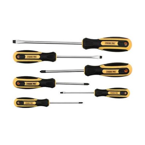 Schraubendrehersatz Strend Pro SD0639, 6-teilig, Schlitz + Pozidriv