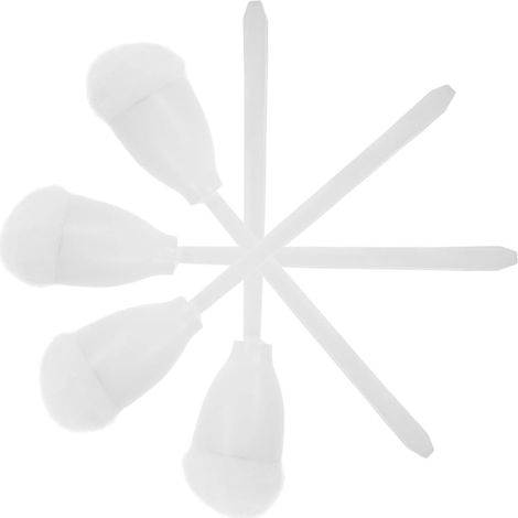 4 brosses WC, nylon/PP, pour rebords WC et angles difficiles (1/5)