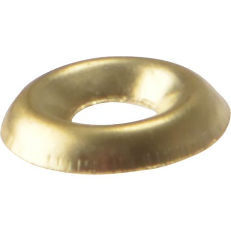 ForgeFix 200SCW10B Screw Cup Washers Solid Brass Polished No.10 Bag 200 FORSCW10BM