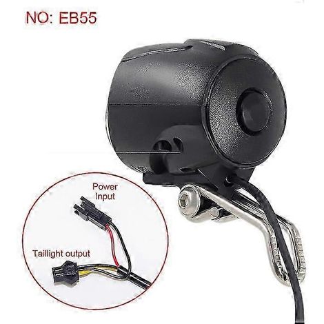 Phare avant LED pour vélo électrique avec klaxon intégré, alimentation CC 6 V, 12 V, 24 V, 36 V, 48 V, 52 V, 15 W. (1/5)