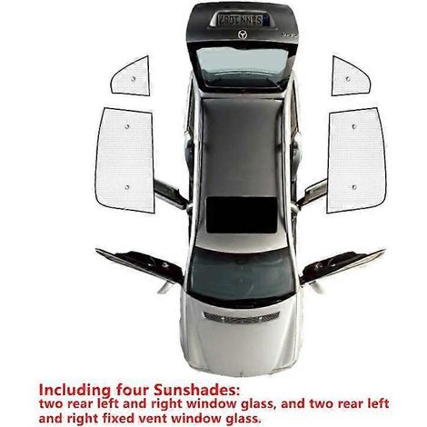 Pare-soleil intégraux pour Volvo XC40 2018-2021, couvrant l'ensemble du pare-brise et des vitres arrière. Accessoires de protection solaire Shaby.