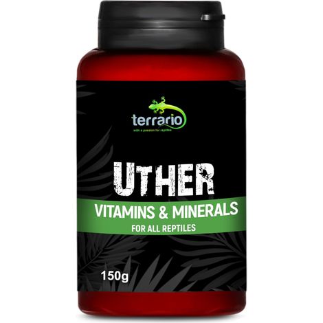 Vitaminas y calcio para reptiles y anfibios, suplemento alimenticio, 150 g, terrario.