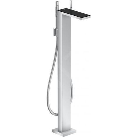 Axor MyEdition - Mitigeur de baignoire à monter au sol, chrome/verre noir 47440600 (1/5)