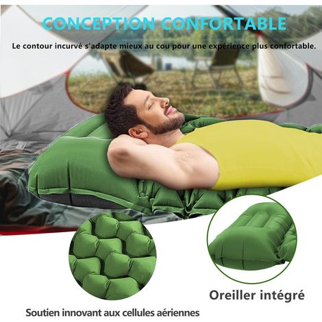 TENQUAN Matelas Gonflable 1 Place, Tente Gonflable, Lit de Camp