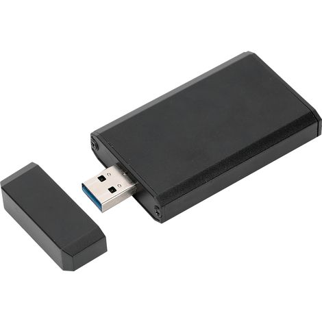 Boîtier Disque Dur Aluminium Alliage Pour Mini PCIE MSATA SSD Vers USB 3.0 Adaptateur Convertisseur 1 Pièce (1/5)