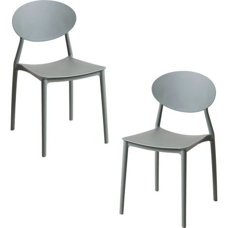 Packs Sillas Jardín - Pack 2 Sillas Bután - Gris oscuro (1/5)