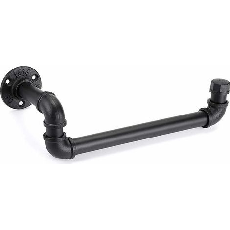 Porte-Serviettes Murale Forme Tube - Acier Inoxydable - Pour Cuisine et Salle de Bains - Fixation Murale - 1 Pièce (1/5)