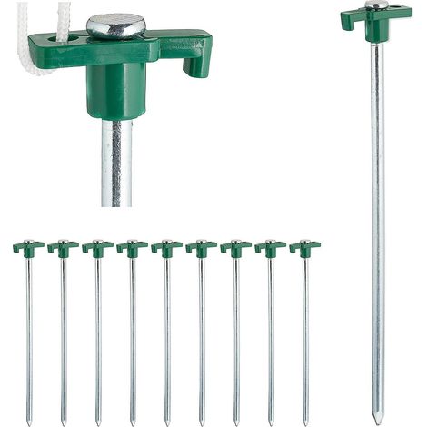 vert Sardines, Set De 10, Ancrage Pour Les Sols Durs 25 Cm, Piquet, Acier Zingu, Stck (1/5)