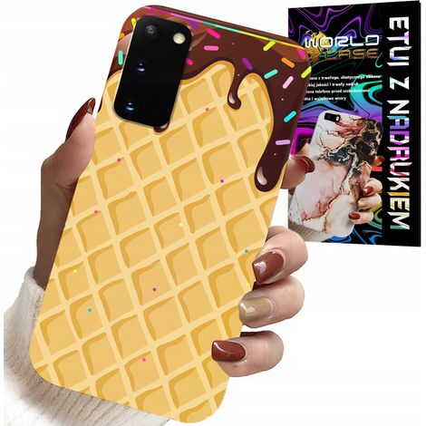 Custodia per Samsung Galaxy S20 - Con motivo waffle e glassa al cioccolato (1/5)