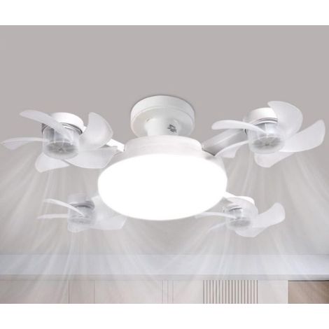 Ventilateur Plafond avec Lumiere Pliable, 50CM Ampoule Ventilateur Plafond Silencieux avec Telecommande, Lustre Ventilateurs de Plafond pour Chambre, 3 Vitesses & 3 Températures de Couleur (1/5)