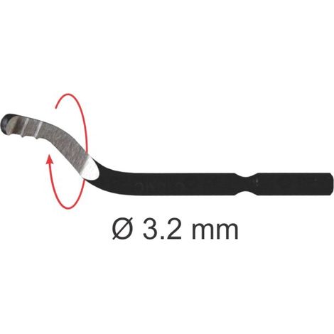 MC-10 CUCHILLA UNIVERSAL HSS 3,2 mm. Para materiales d·ctiles. DESBASTADO MULTICORTE