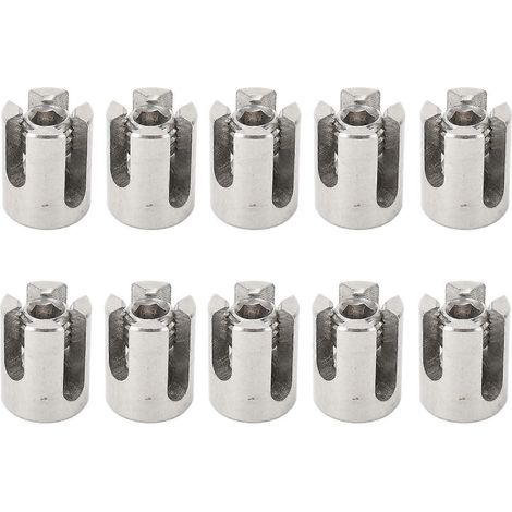 10 pinces de serrage croisées en acier inoxydable pour câbles de treillis muraux