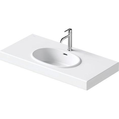 Duravit Balcoon lavabo, 1 trou pour robinet, avec trop-plein,