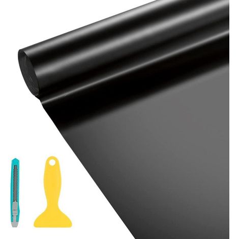 Tönungsfolie für Auto Scheinwerfer & Rückleuchten, 200x40cm Tiefschwarz (1/5)