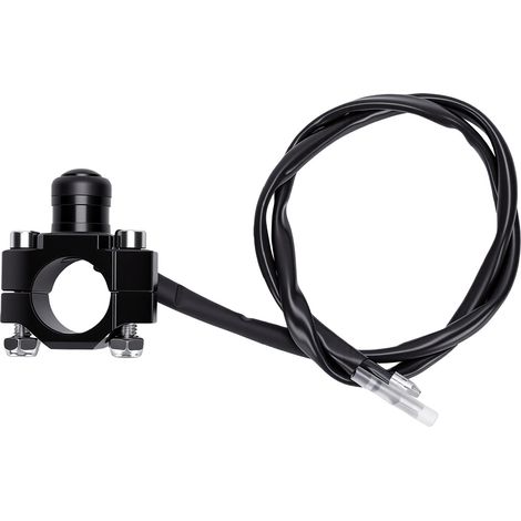 Bouton de commutation d'arrêt et de démarrage du moteur de moto tout-terrain avec plaque arrière de montage CNC de remplacement pour CRF XR CR Hawk 125 230 250 300 450 650 noir (1/5)