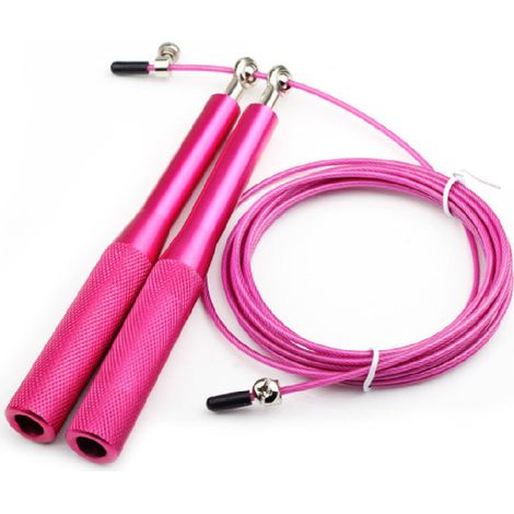 Corde À Sauter - Roulements À Billes Rapides - Poignées En Aluminium - Pour Entraînement Cardio Et Fitness - 1 Pièce (1/5)