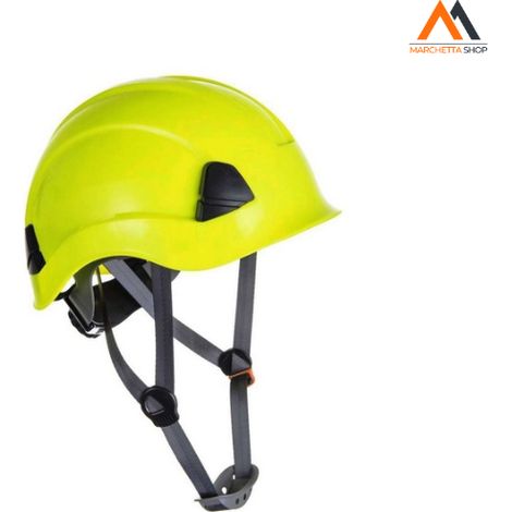 CASCO ABS CON BARBILLA AMARILLA