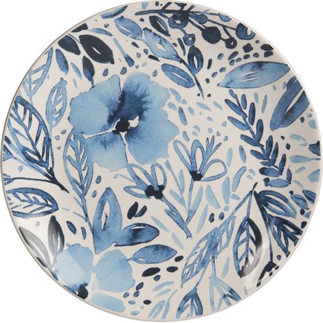 Trend - Assiette à dessert Jardin bleu 21,5 cm (lot de 6) (1/3)